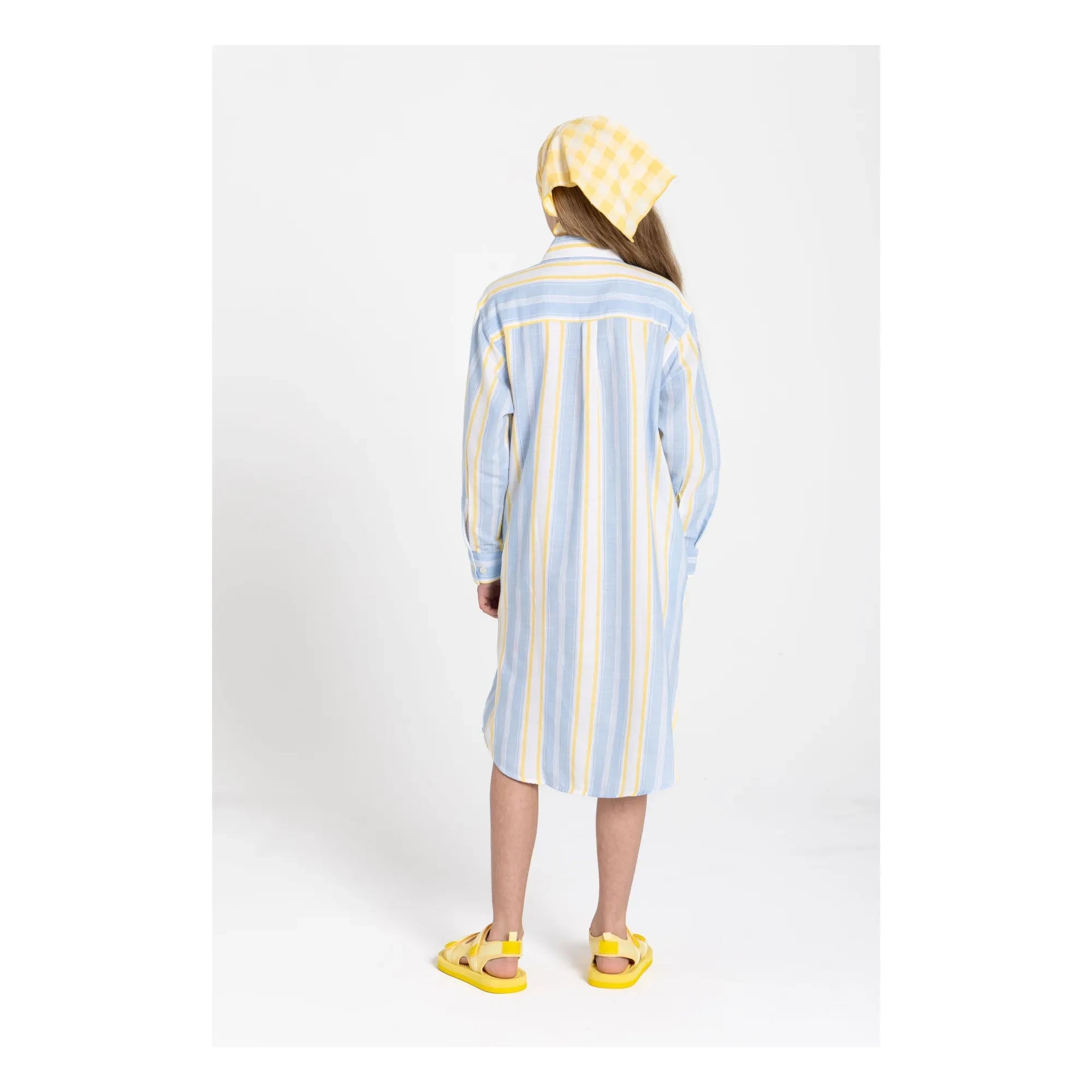 Smallable Kid - Striped Leya Shirt Dress | Light Blue