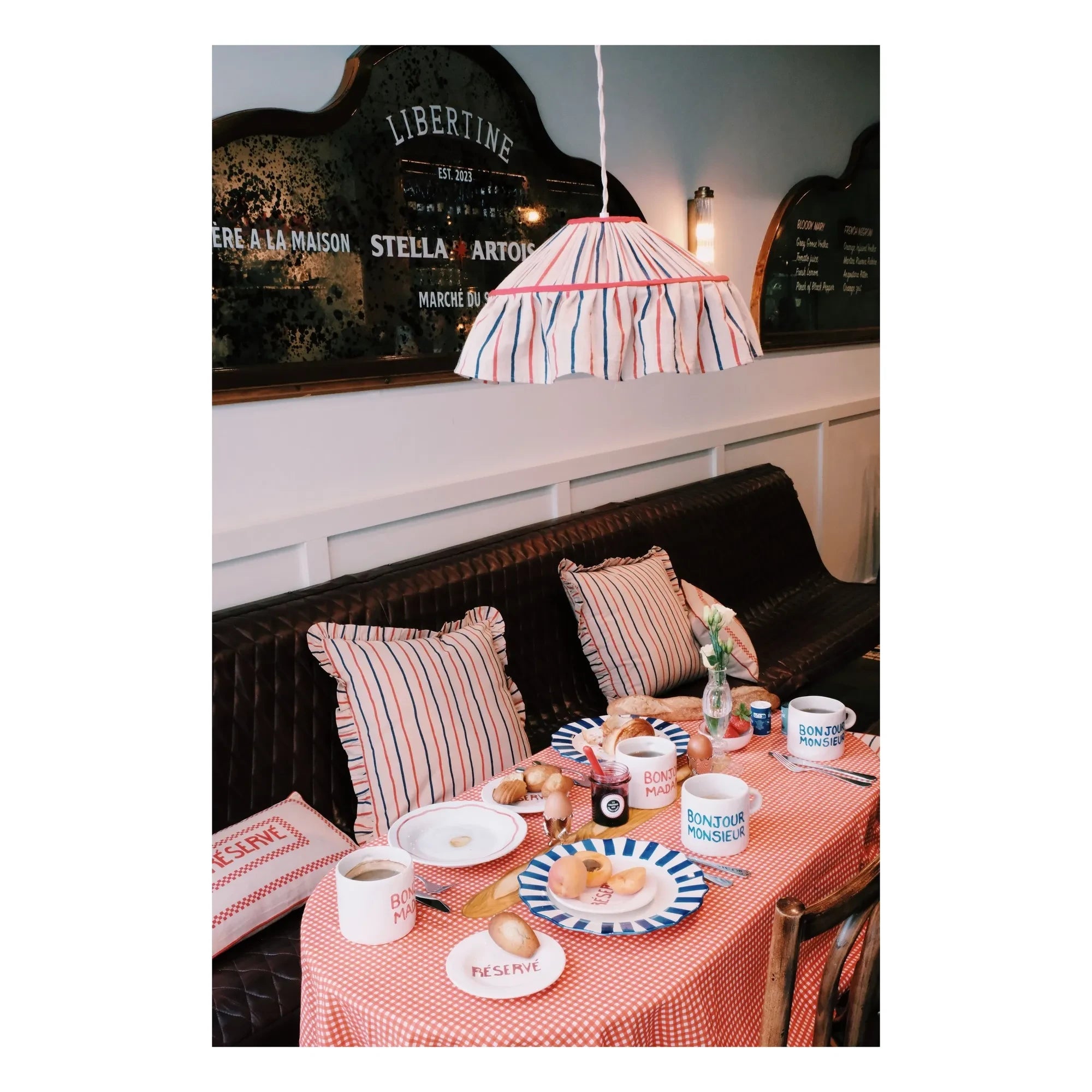 Anna + Nina - Bonjour Monsieur Mug | Blue