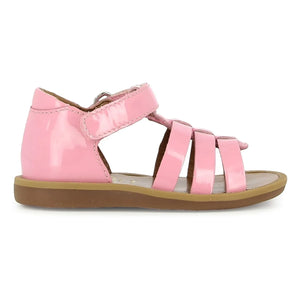 Pom d'Api - Poppy Strappy Patent Sandals | Pink