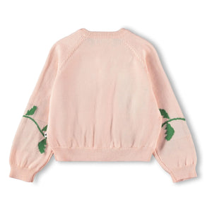 Molo - Gert Organic Cotton Floral Cardigan | Light Pink