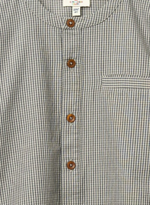 Copenhagen Colors - Organic Cotton Checked Shirt | Gray