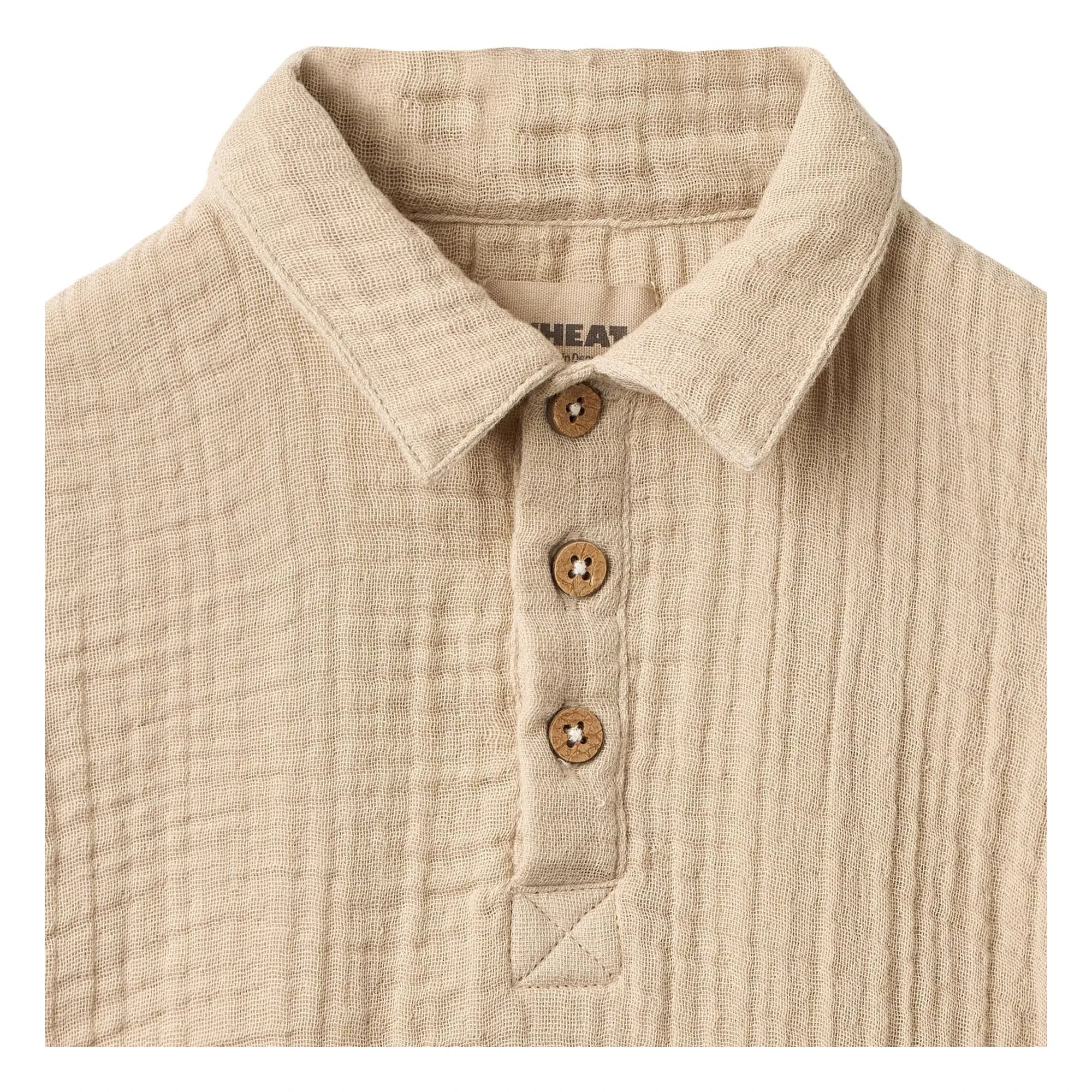 Wheat - Svend Organic Cotton Baby Shirt | Sand