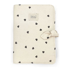 Babyshower - Health Record Cover Hearts | White