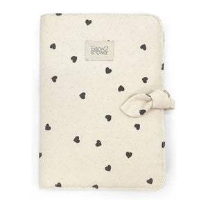 Babyshower - Health Record Cover Hearts | White