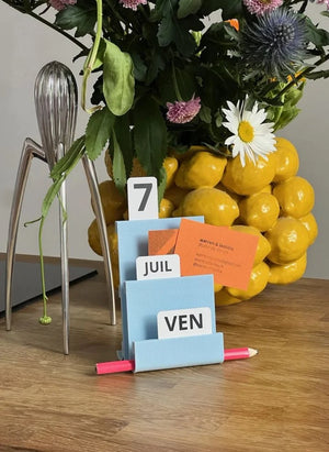 Warren & Laëtitia - Joe's Perpetual Calendar | Orange