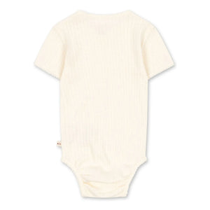 Konges Sløjd - Short Sleeve Body Minnie Organic Cotton | Ecru