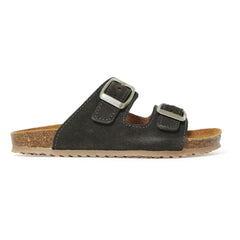 Pèpè - Two Con Me - Double Buckle Sandals | Charcoal Gray