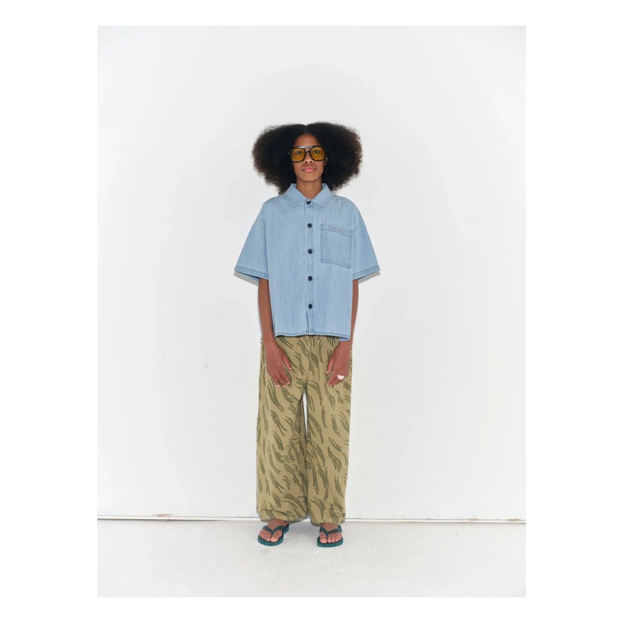Main Story - Denim Oversized Organic Cotton Shirt | Light Blue