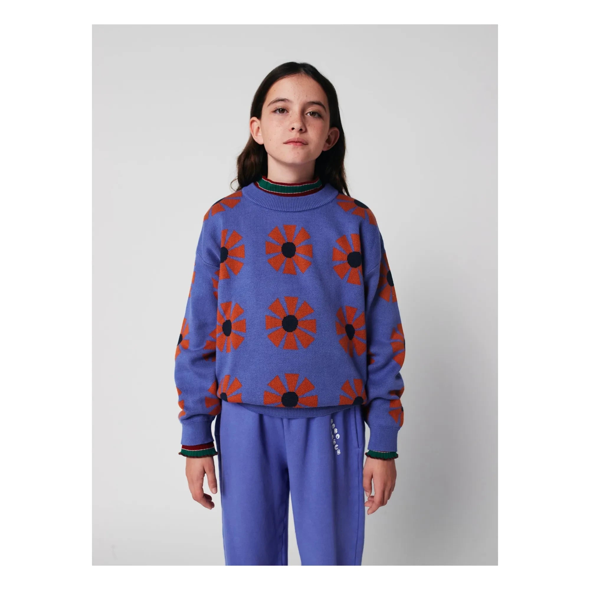 Bobo Choses - Kaleidoscope Organic Cotton Sweater | Purple