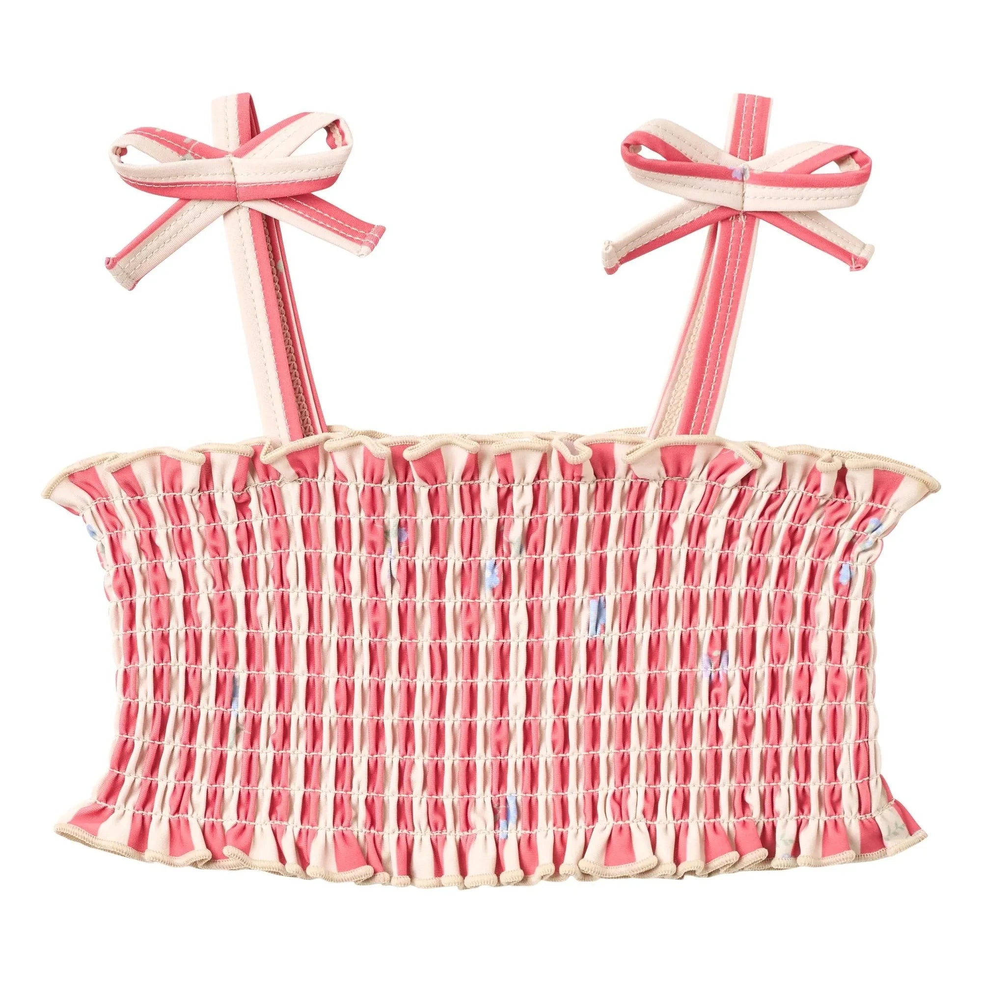 Wheat - Carla Striped Recycled Fibres Swimwear | Red