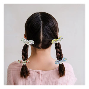 Mimi & Lula - 5 Floral Knotted Elastic Hair Tie Set | Ivory