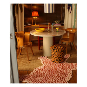 Doing Goods - Maya Kaplan embroidered pouf | Camel
