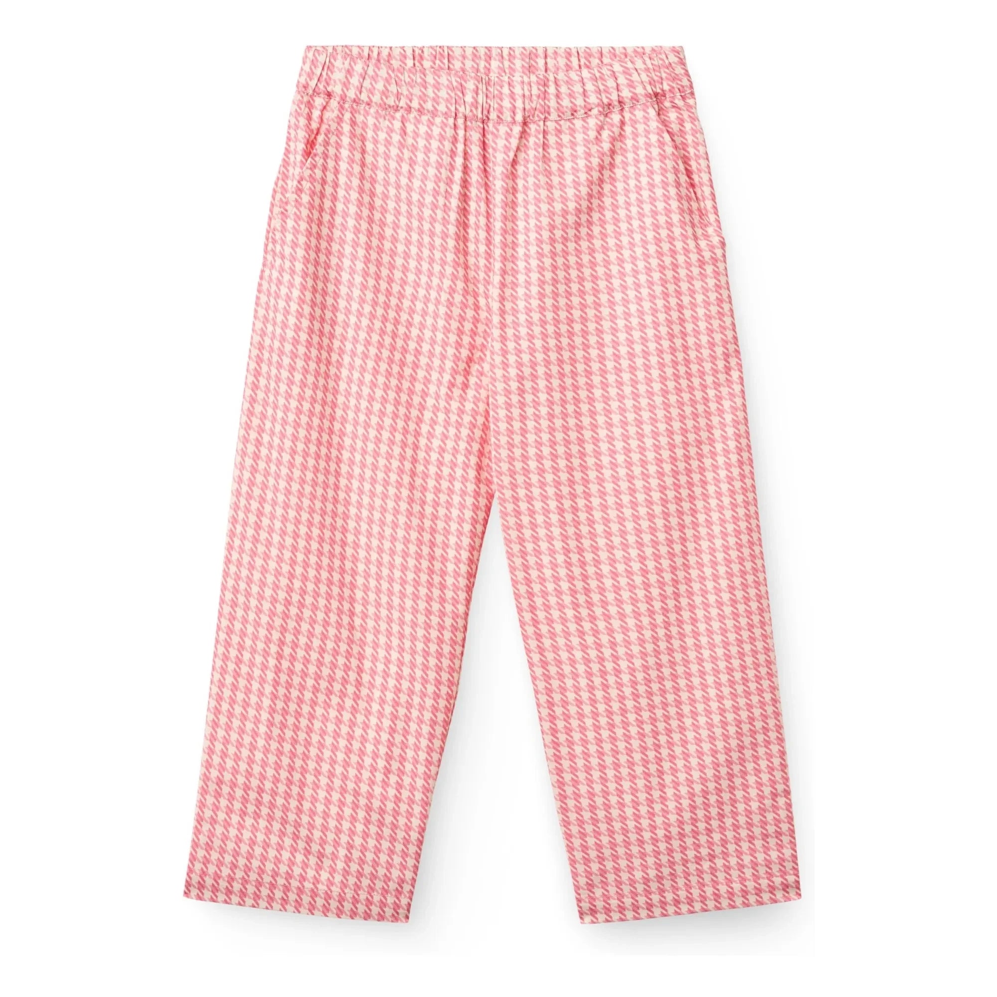 Copenhagen Colors - Pied de Poule Organic Cotton Pants | Pink