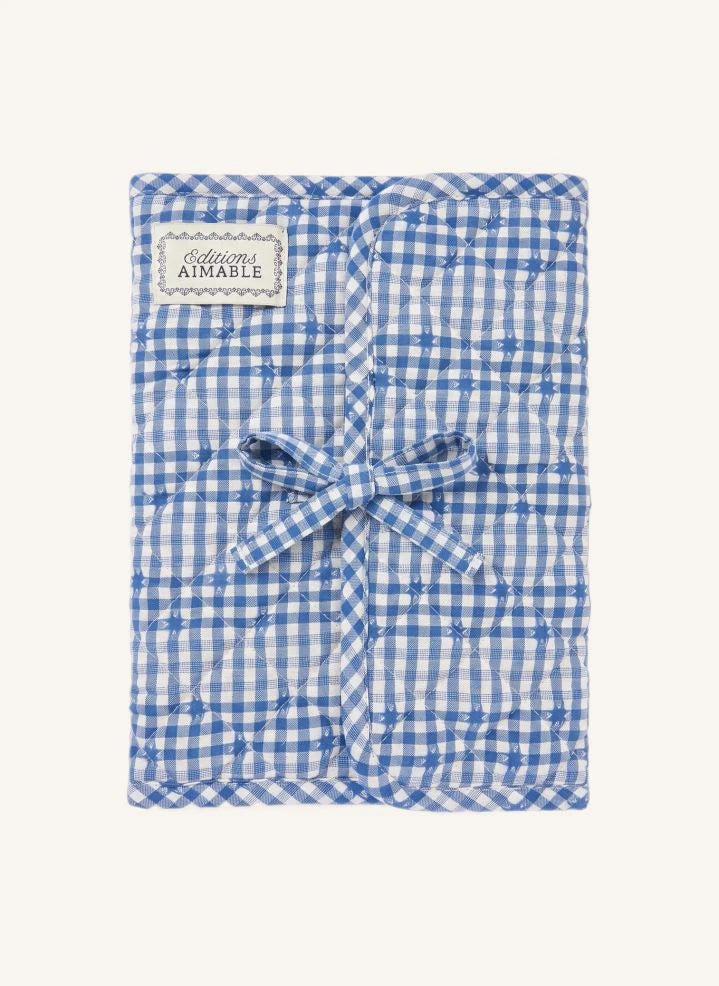 Editions Aimable - Henriette health book cover | Blue Vichy Cotton