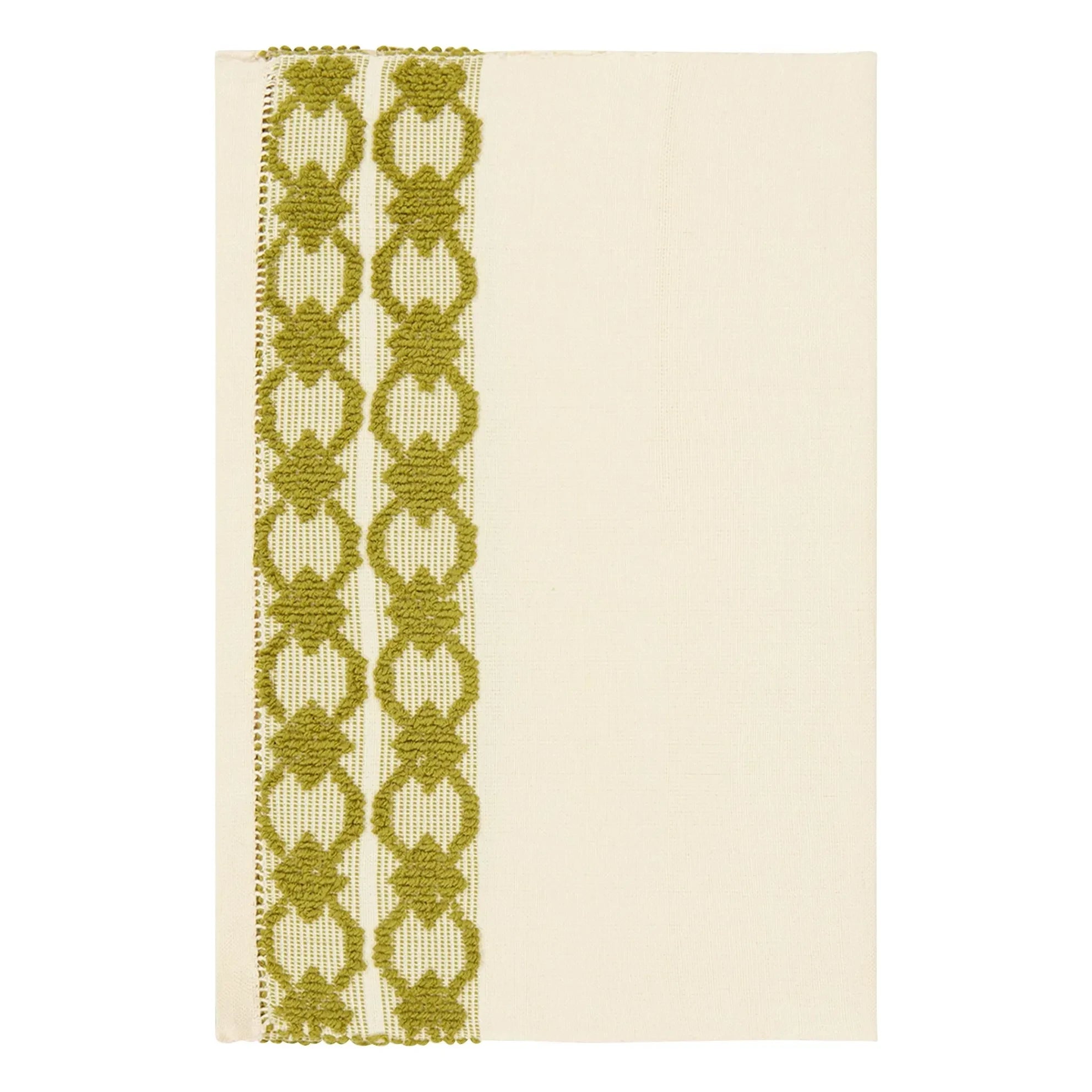 House of Capricorn - Isabel embroidered placemat | Green