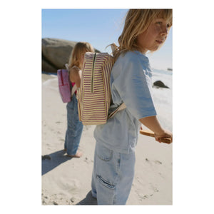 Studio Noos - Striped backpack | Pale yellow
