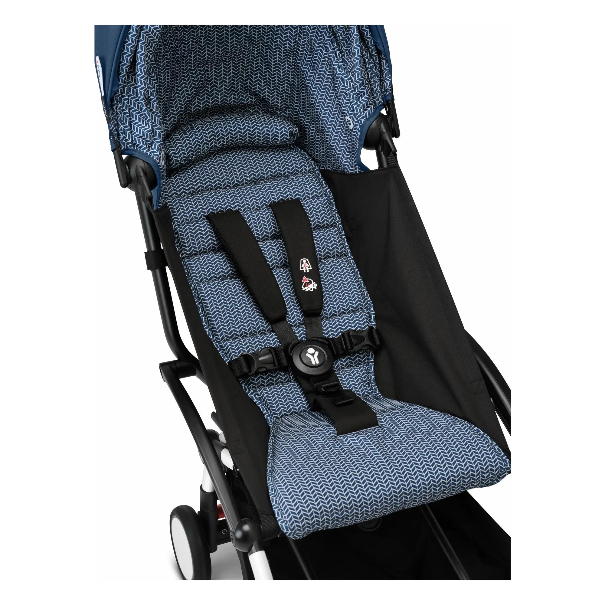 Stokke® - YOYO³ 6+ Baby Stroller White Frame | Air France Blue