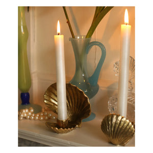 Doing Goods - Scarlett Recycled Brass Candle Holder | Gold Brown