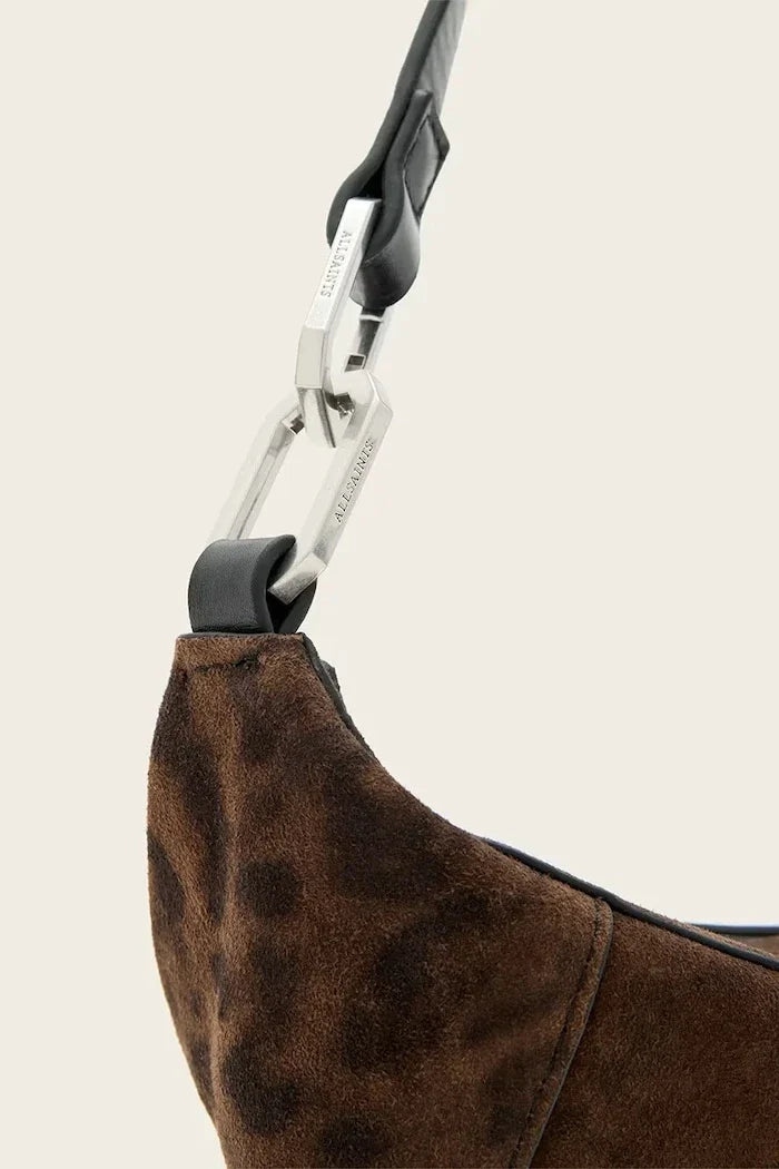 AllSaints kadın süet hobo çanta LUNA