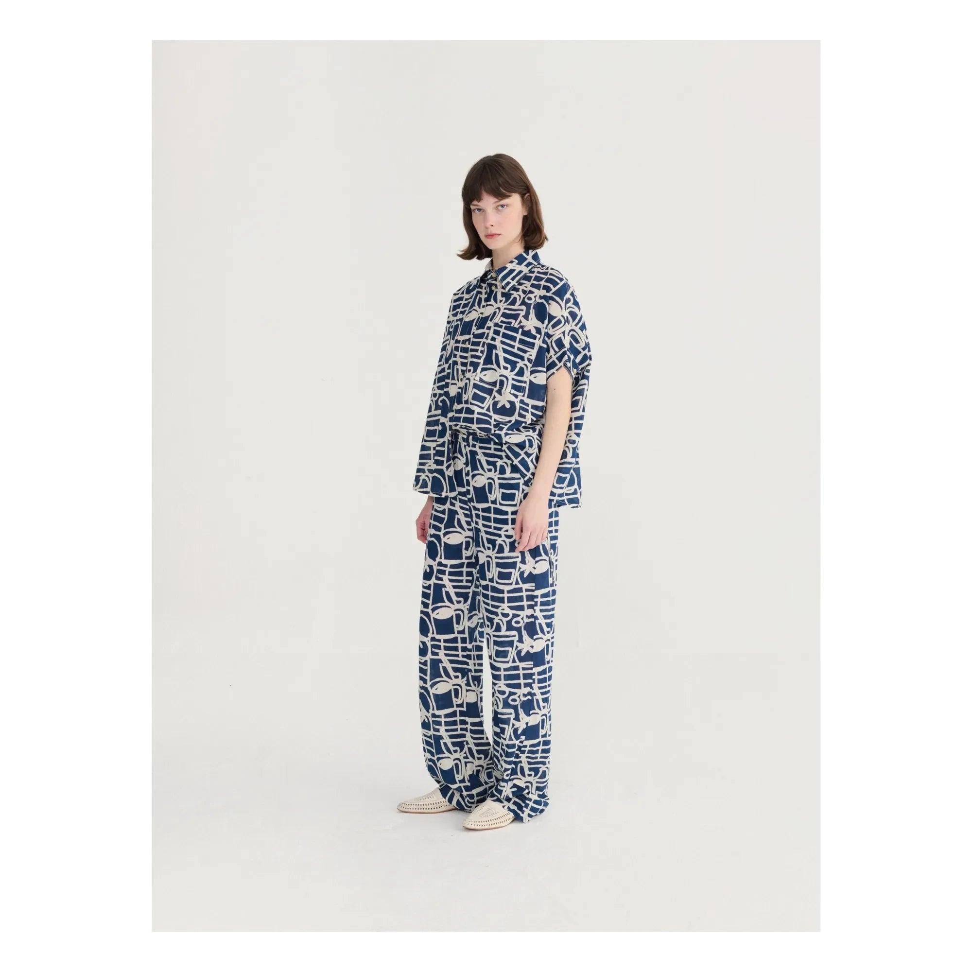 Bobo Choses - Cookery Festival Organic Cotton Shirt | Navy