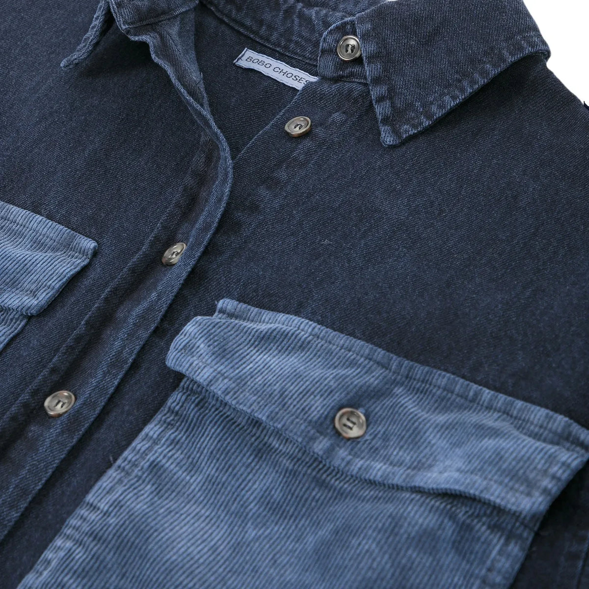 Bobo Choses - Denim Cotton Shirt | Navy
