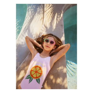 Molo - Nika Lemon Recycled Fiber Swimsuit | Light Pink