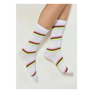 Essentiel Antwerp - Joyz Striped Socks | White
