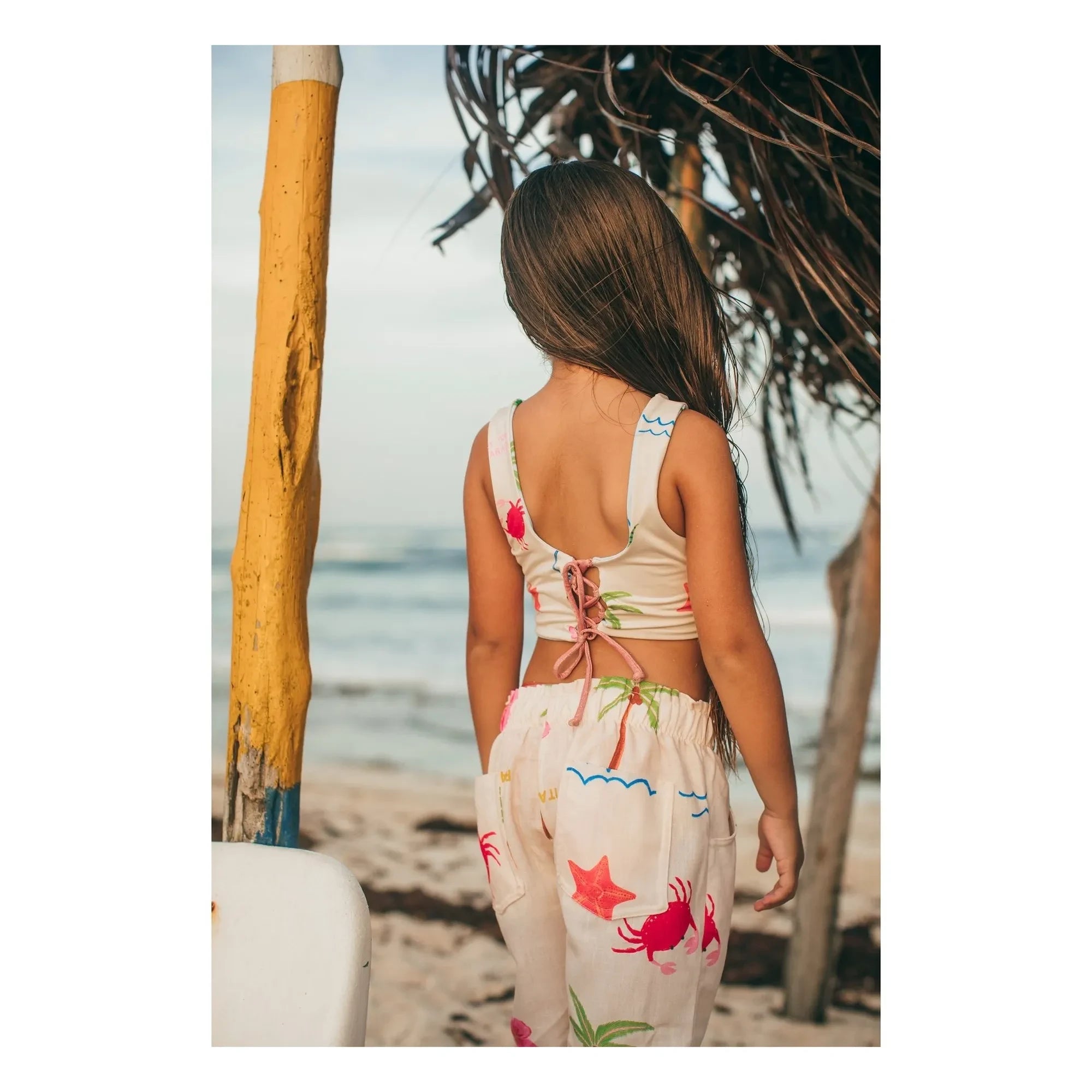 Pepita & Me - Sun&Moon Beach Swimsuit | Orange