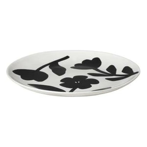 Broste Copenhagen - Flora Stone Ceramic Plate | Black