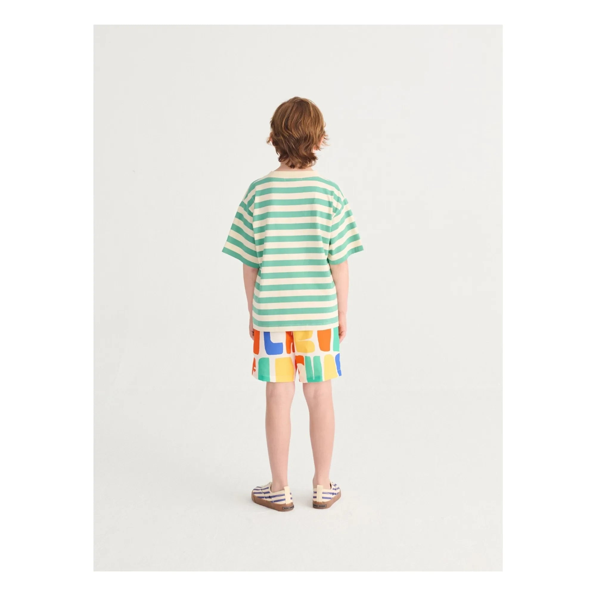 Bobo Choses - Striped Bobo Choses T-shirt | Green