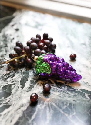 &Klevering - Grape Christmas Ornament | Purple