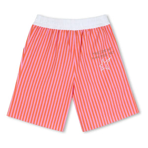 Zadig & Voltaire - Striped Elastic Waist Bermuda Shorts | Pink