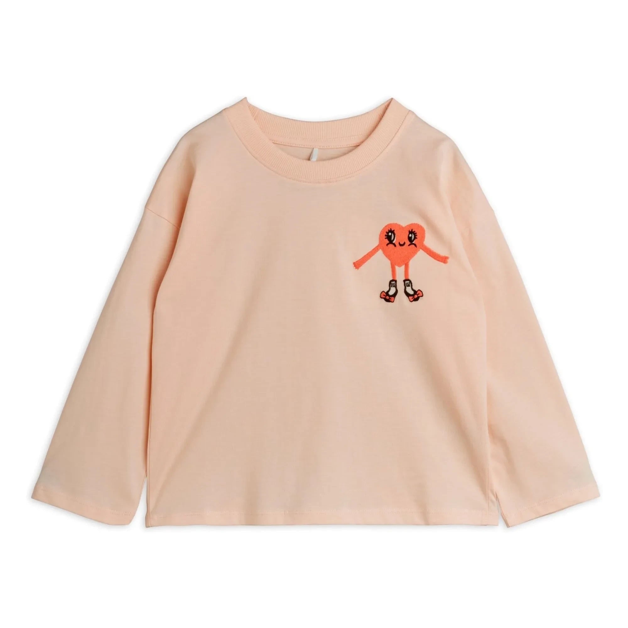 Mini Rodini - Organic Cotton Heart T-shirt | Powder Pink
