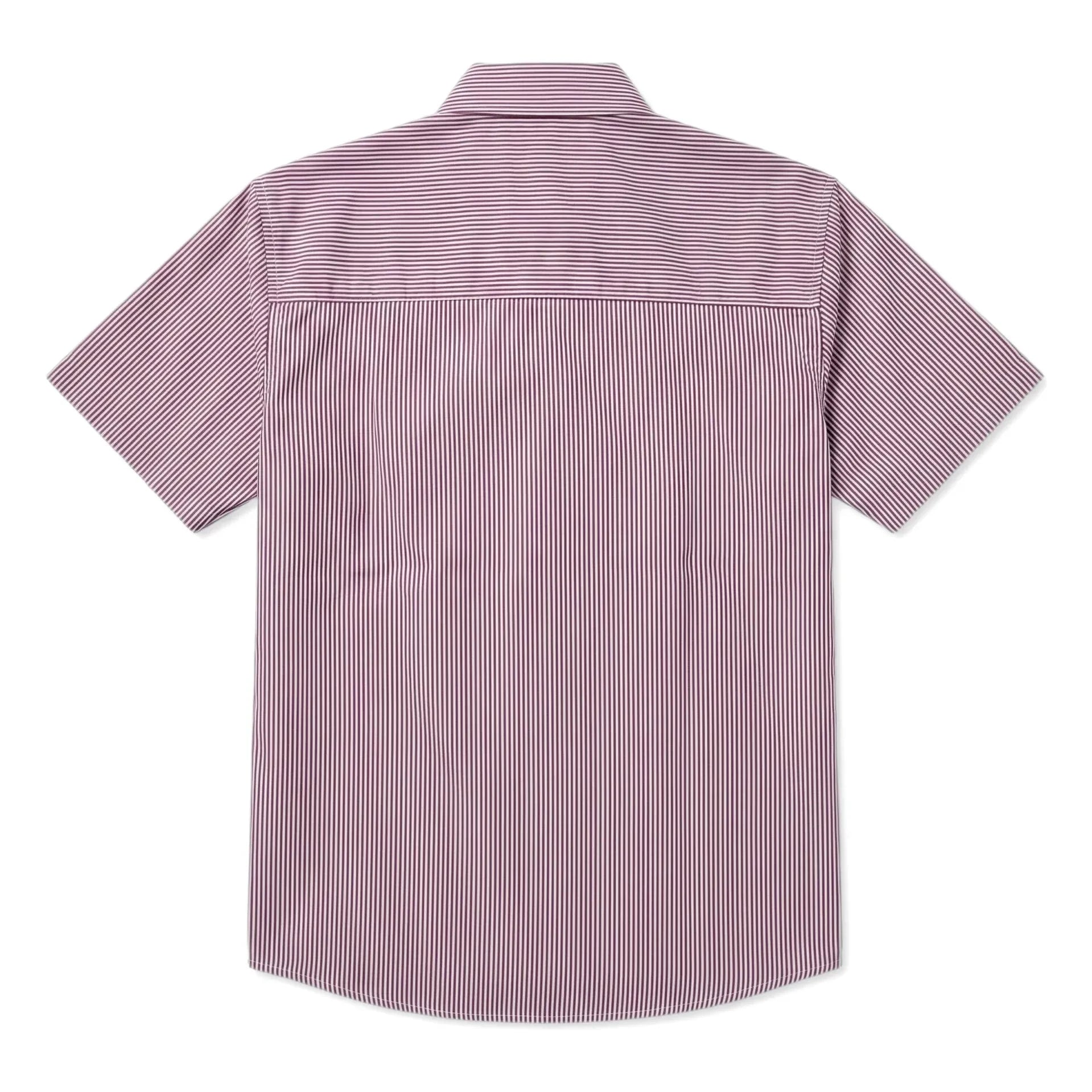 Finger in the nose - Rogue Striped Shirt | Brick Red
