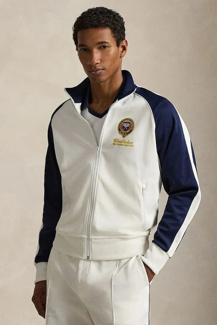 Polo Ralph Lauren erkek pamuklu fermuarlı sweatshirt Wimbledon