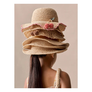 Bonpoint - Line Raphia Hat | Natural
