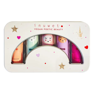Inuwet - Metal Rainbow Deluxe Lip Balm - 5-Piece Set