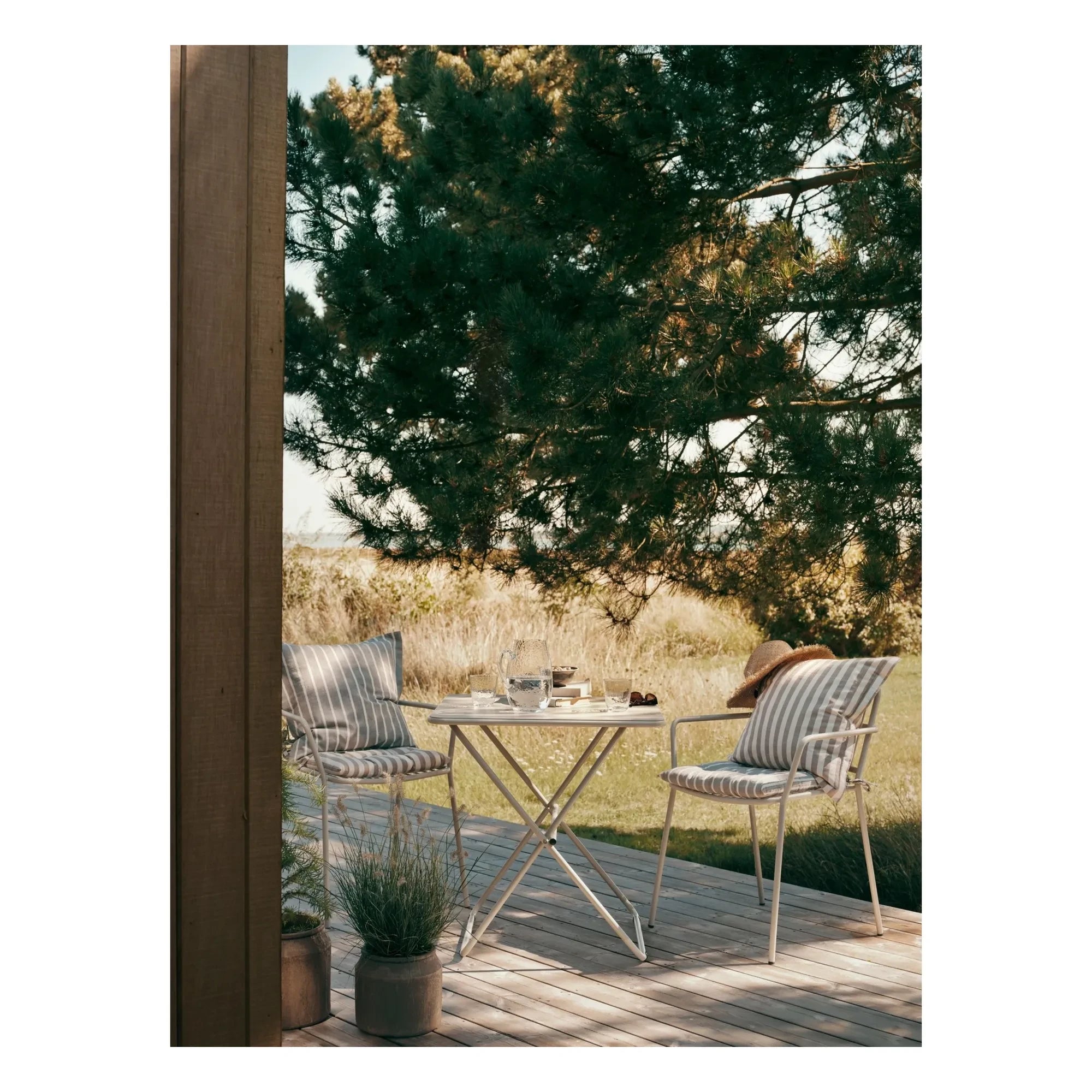 Broste Copenhagen - Marta Cotton Chair Cushion | Brown Vison
