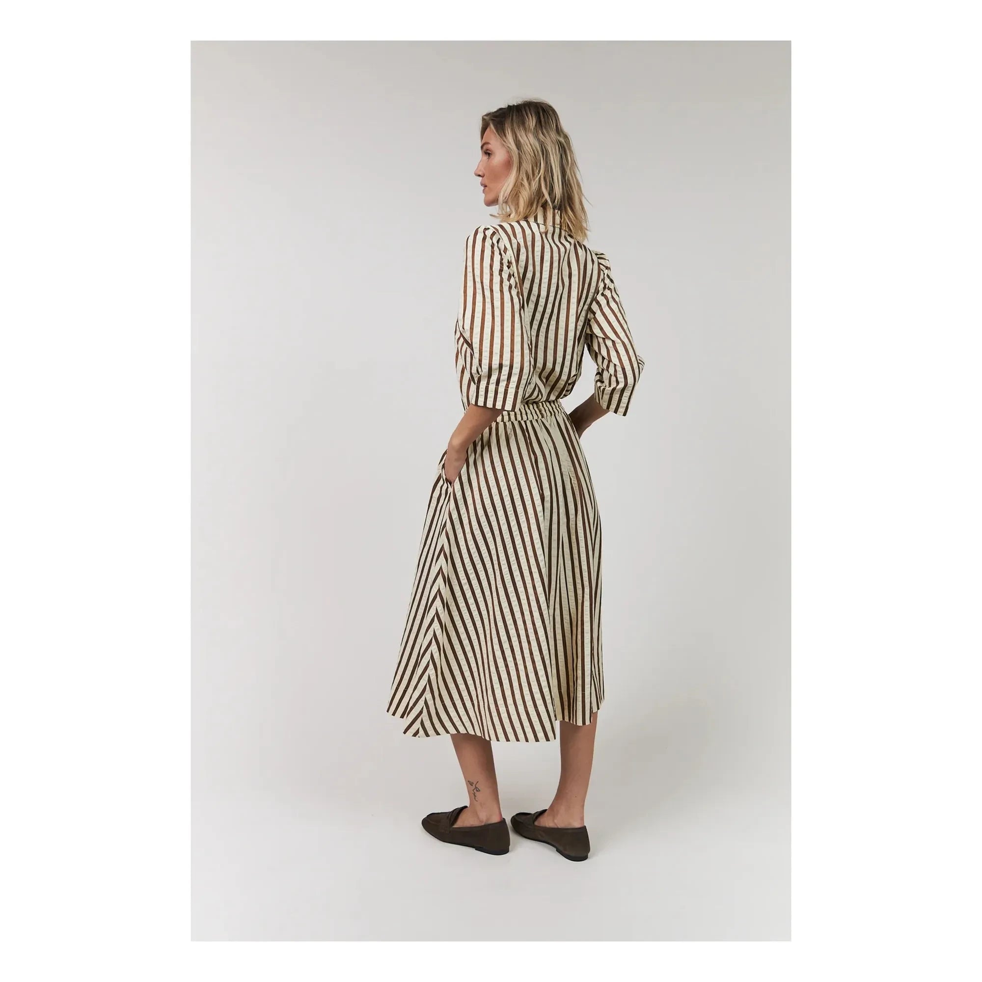 Lollys Laundry - Bristol Cotton Skirt | Mocha