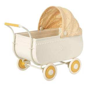 Maileg - Mini Baby Carriage | Yellow