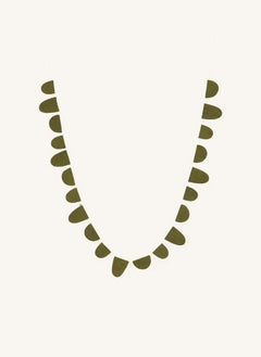 Muskhane - Felt Pennant Garland | Dark Green