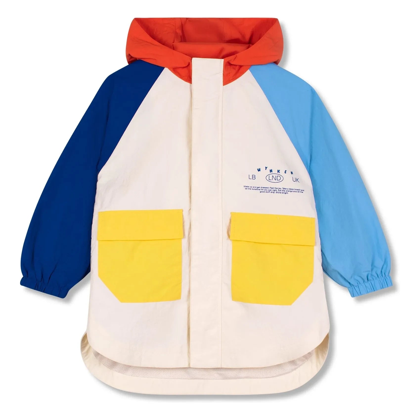 Wynken - Color Block Windbreaker | Ecru