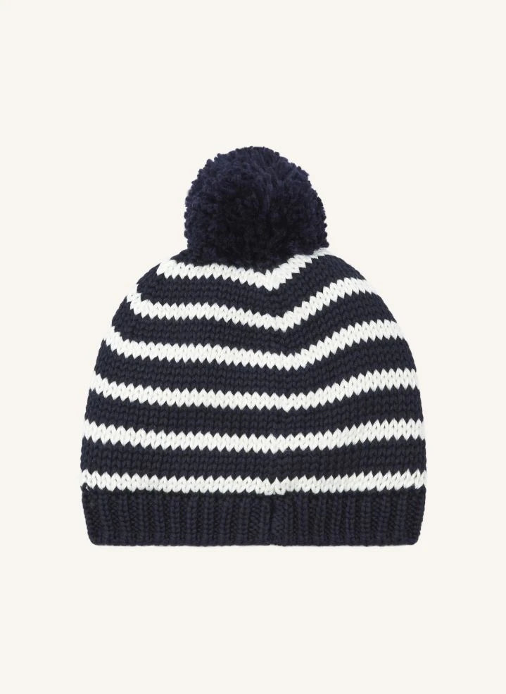 Petit Bateau - Polar Astarlı Çizgili Bere | Mavi