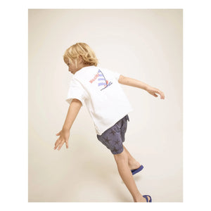 Búho - Etoiles de Mer Organic Cotton Poplin Swimsuit Shorts | Navy Blue