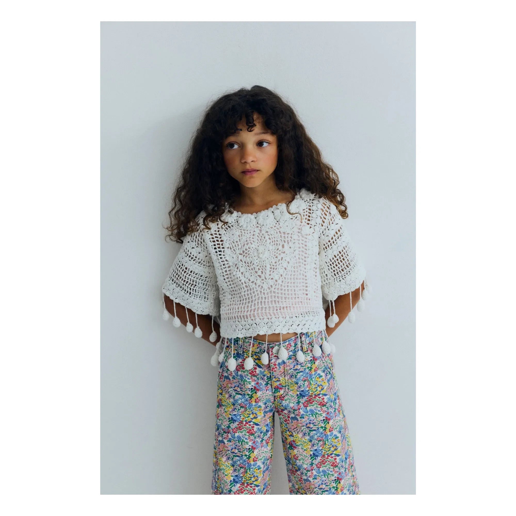 the new society - Lily Floral Jeans | Blue