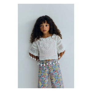 the new society - Lily Floral Jeans | Blue