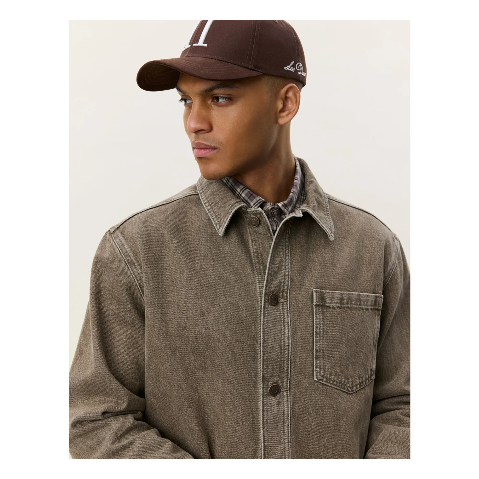 Les Deux - Brown Denim Shirt