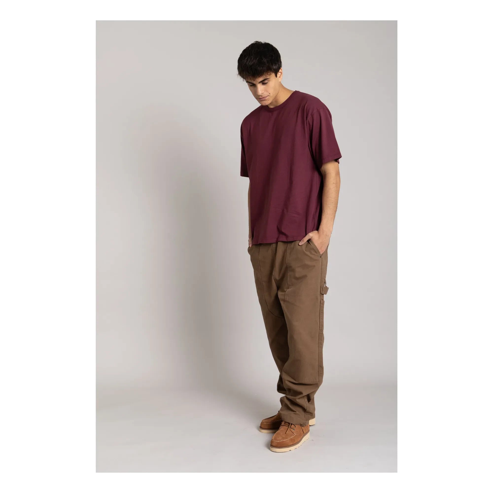 Smallable Man - Solal organic cotton T-shirt | Aubergine