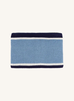 Petit Bateau - Striped Knit Neck Warmer | Blue