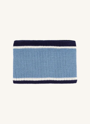 Petit Bateau - Striped Knit Neck Warmer | Blue